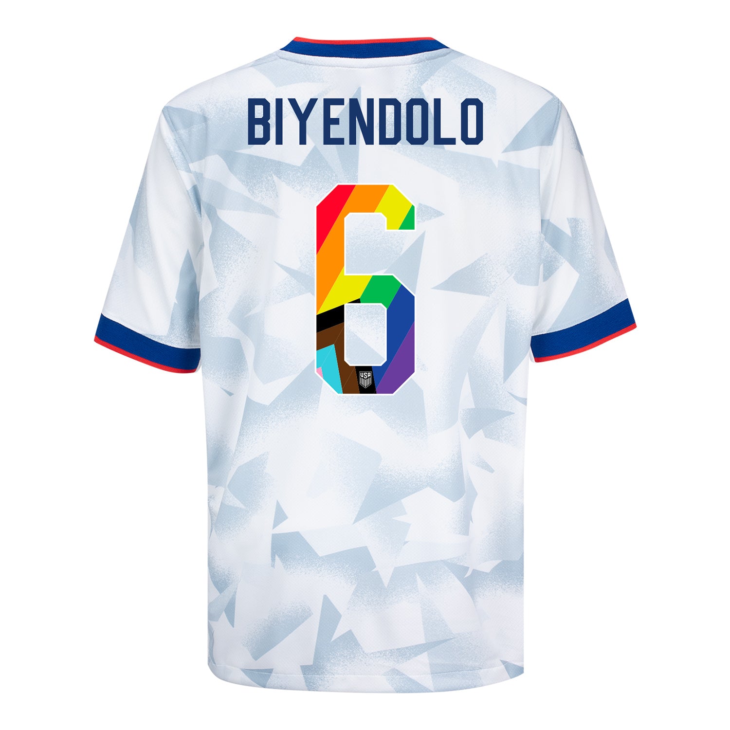 Youth Nike USWNT 2025 Pride Personalized Brilliant Home Stadium Jersey