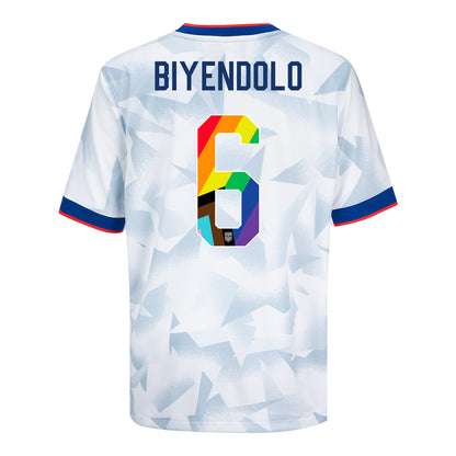 Youth Nike USWNT 2025 Pride Personalized Brilliant Home Stadium Jersey