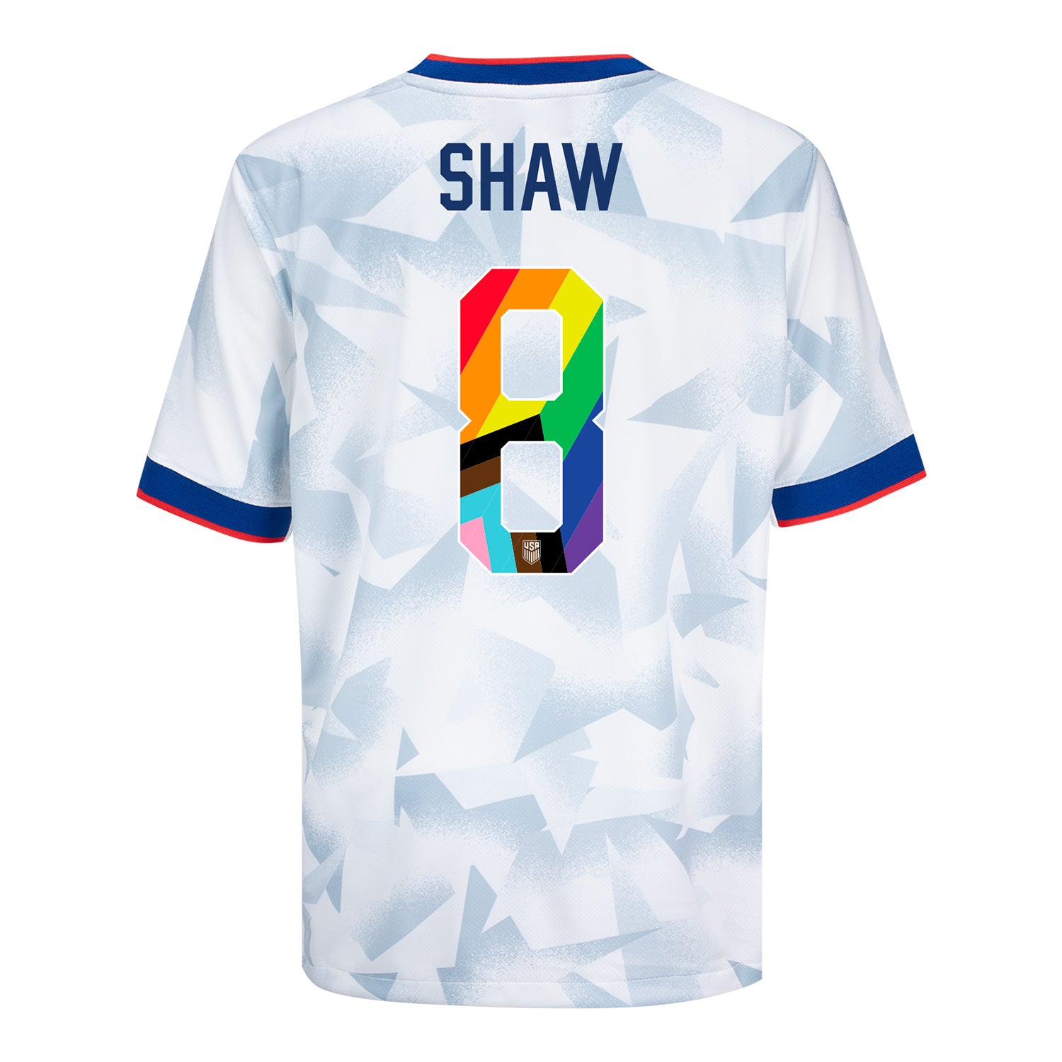 Youth Nike USWNT 2025 Pride Personalized Brilliant Home Stadium Jersey