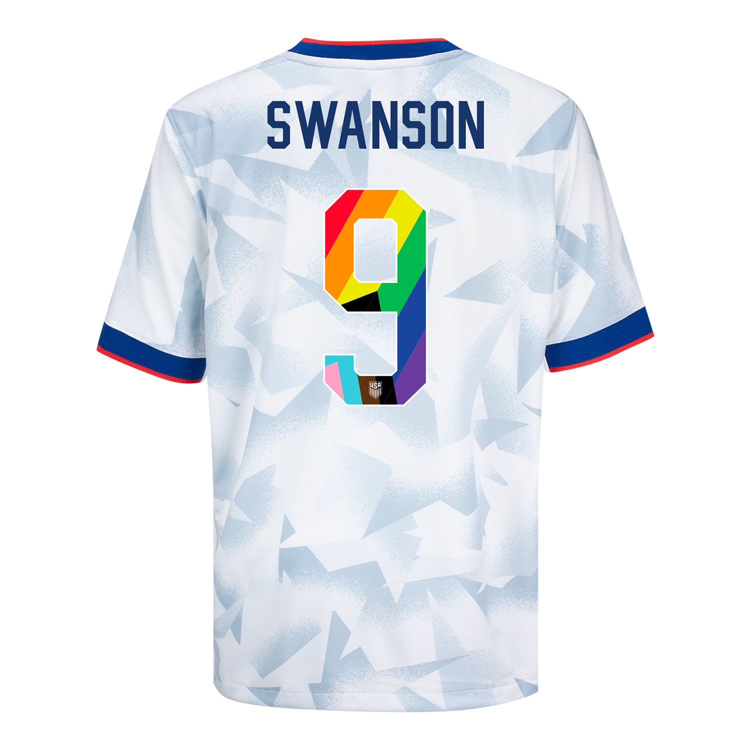 Youth Nike USWNT 2025 Pride Personalized Brilliant Home Stadium Jersey