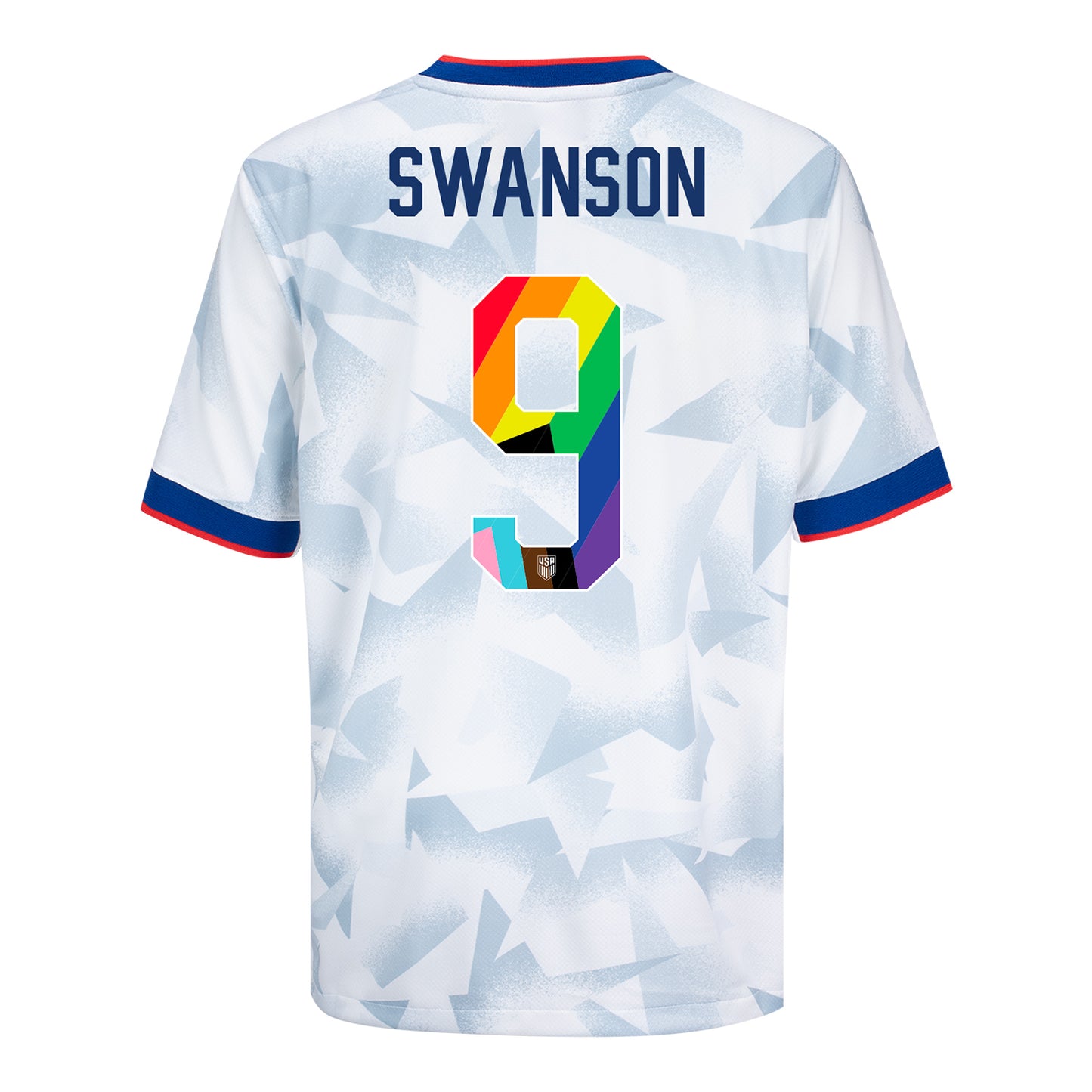 Youth Nike USWNT 2025 Pride Personalized Brilliant Home Stadium Jersey