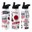 Logo Brands USWNT Native 34 oz. White Bottle - Front View