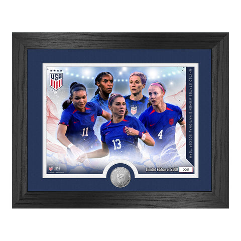 Highland Mint USWNT 2023 Silver Coin Team Frame - Front View