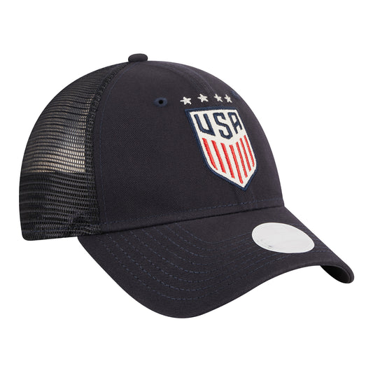 Women's New Era USWNT 9Forty Navy Hat - Side View