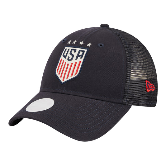 Women's New Era USWNT 9Forty Navy Hat - Side View