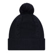 Women's New Era USWNT White Cable Knit Hat - Back View