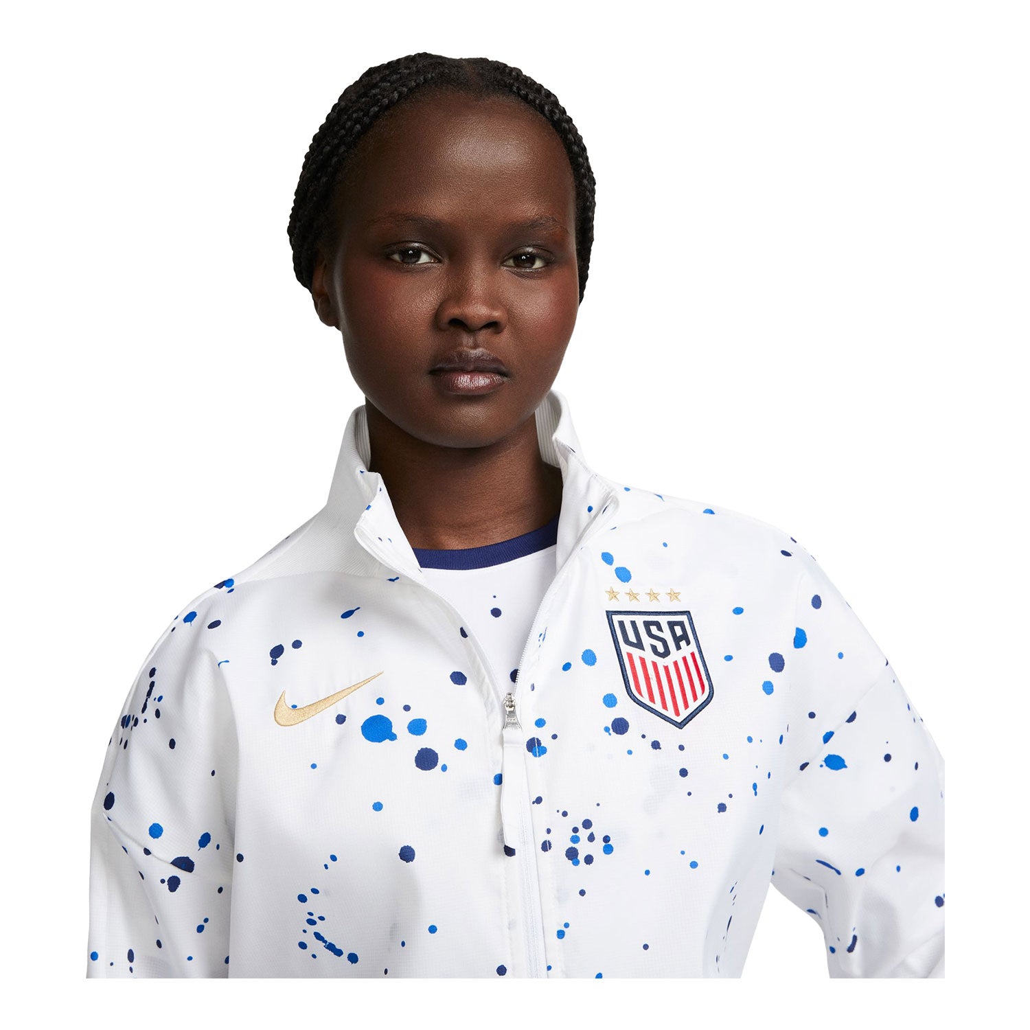 Women's Nike USWNT 2023 Splatter Jacket - Front View