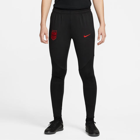 Women's Nike USA Strike Knit Black Pants - Front View