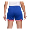 Women's Nike USWNT 2024 Stadium Home Blue Shorts - Back View on Model