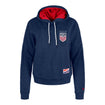 Women's USWNT New Era Boxy Navy Heathered Hoodie