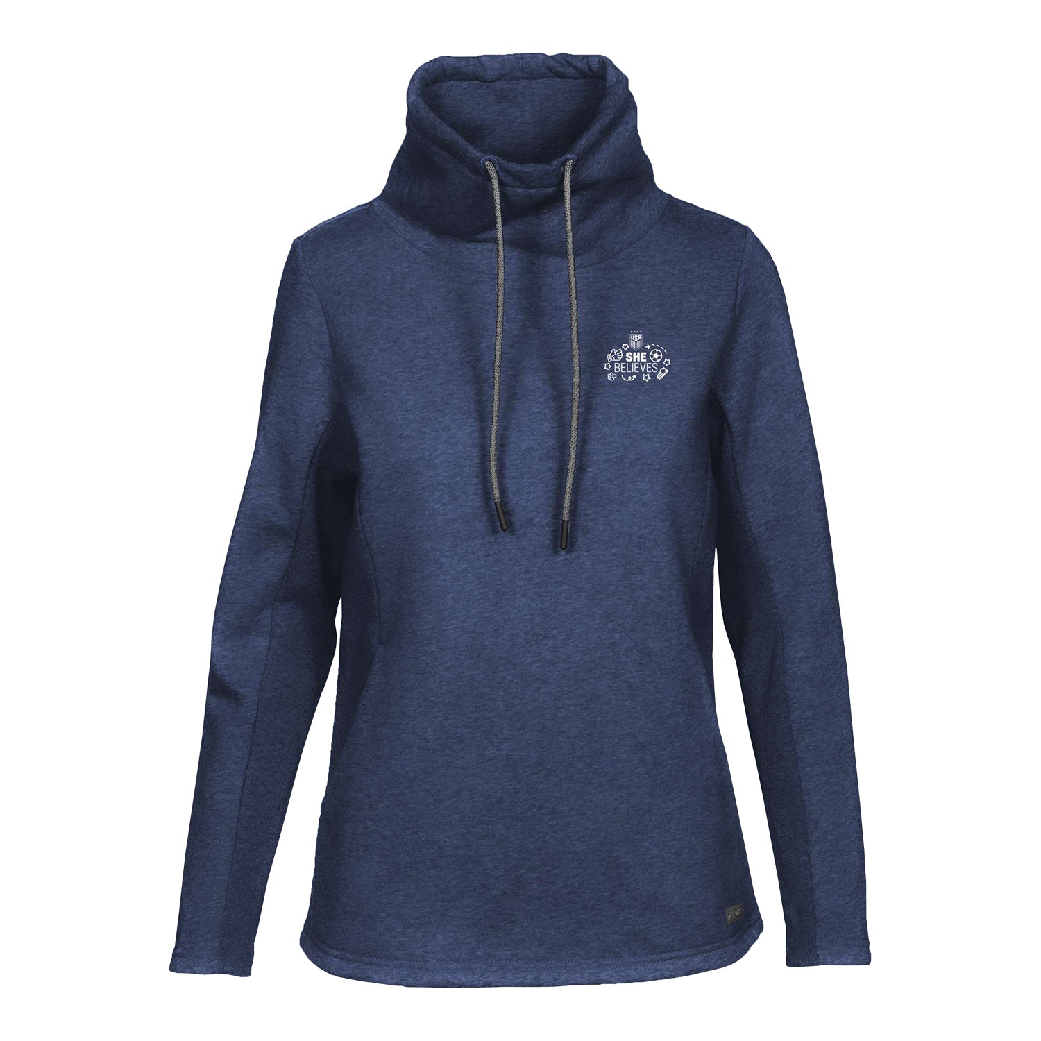 Women's Levelwear USWNT SBC Navy Hoodie - Front View