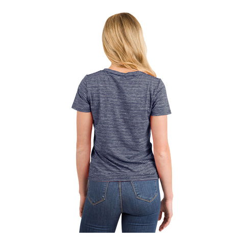 Women's New Era USWNT Arched Navy Tee - Back View