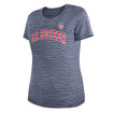 Women's New Era USWNT Arched Navy Tee - Side View