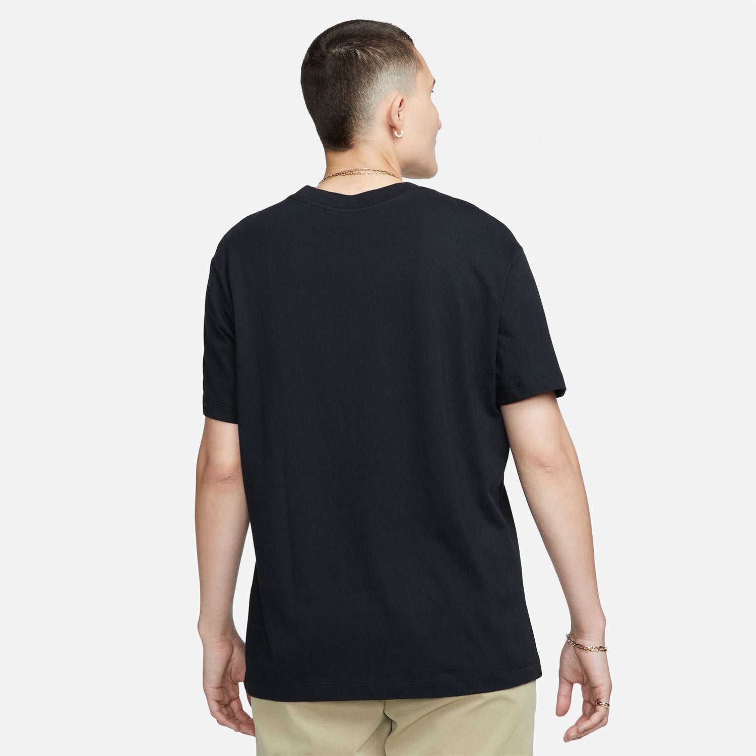 Women's Nike USWNT Crest Black Tee - Back View