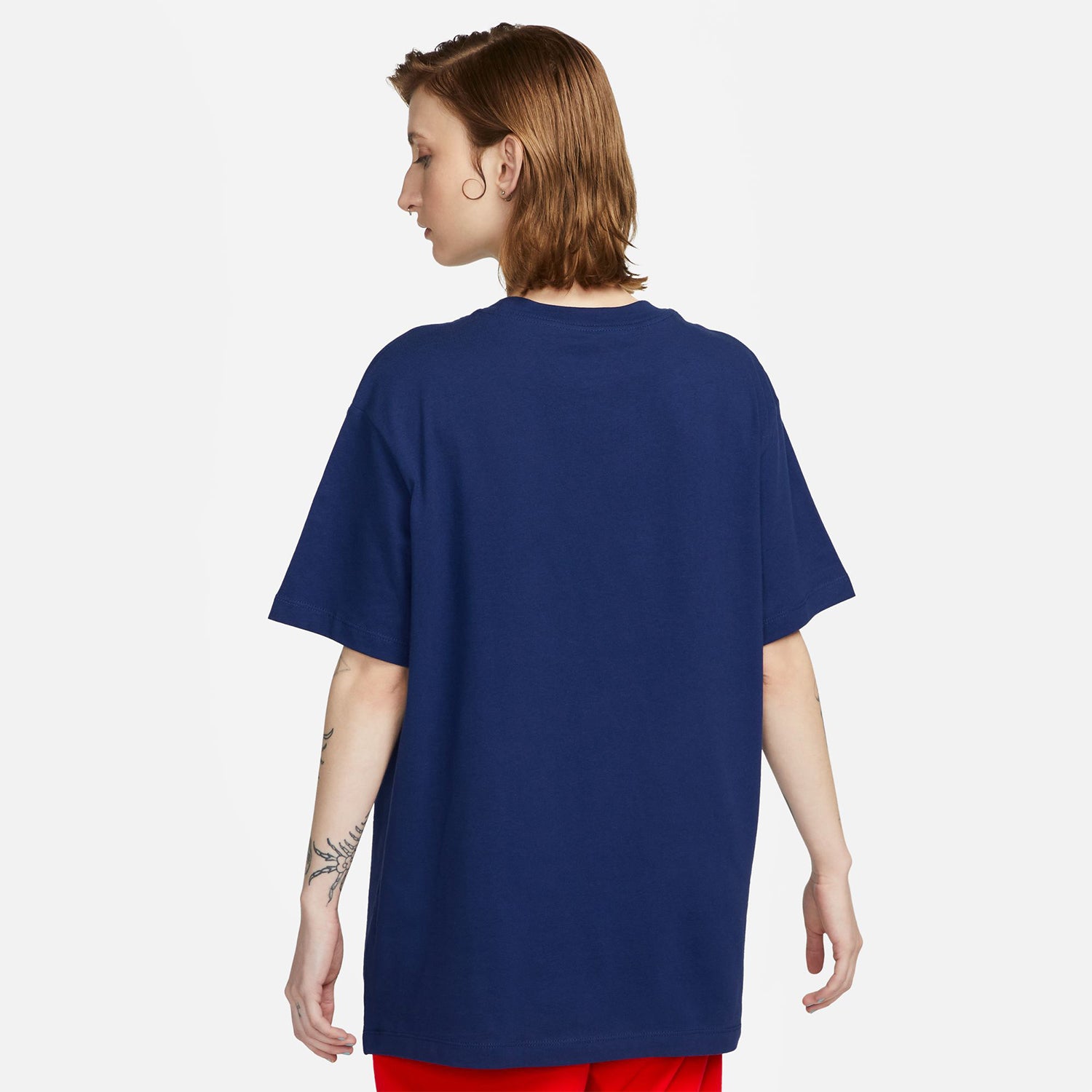 Women's Nike USWNT Crest Blue Tee - Back View