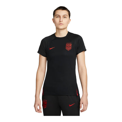 Women's Nike WNT Strike Black Training Top - Front View
