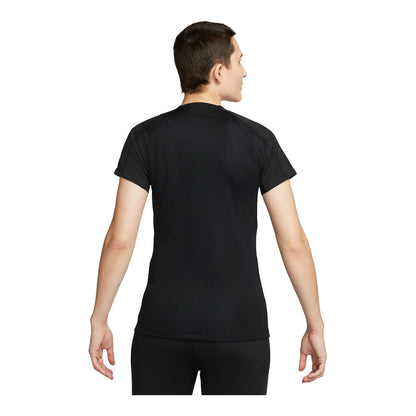 Women's Nike WNT Strike Black Training Top - Back View