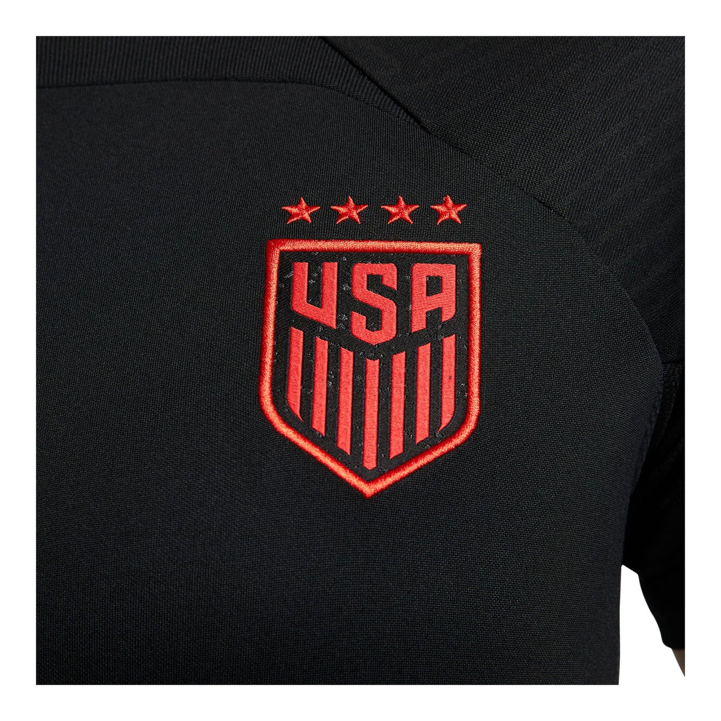 Women's Nike WNT Strike Black Training Top - Patch View