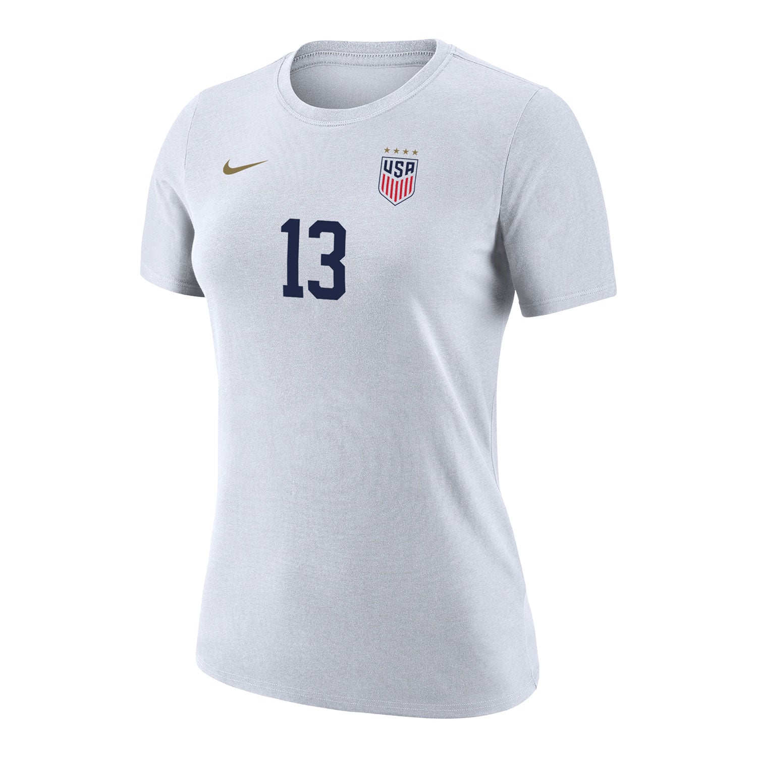 Women's Nike USWNT Classic Morgan White Tee - Front View