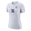 Women's Nike USWNT Classic Lavelle White Tee - Front View