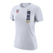 Women's Nike USWNT Vertical Mewis White Tee - Front View