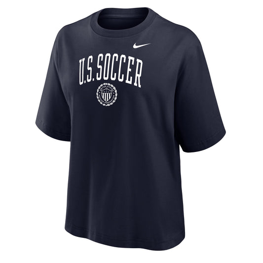 Women's Nike USWNT Boxy Navy T-Shirt