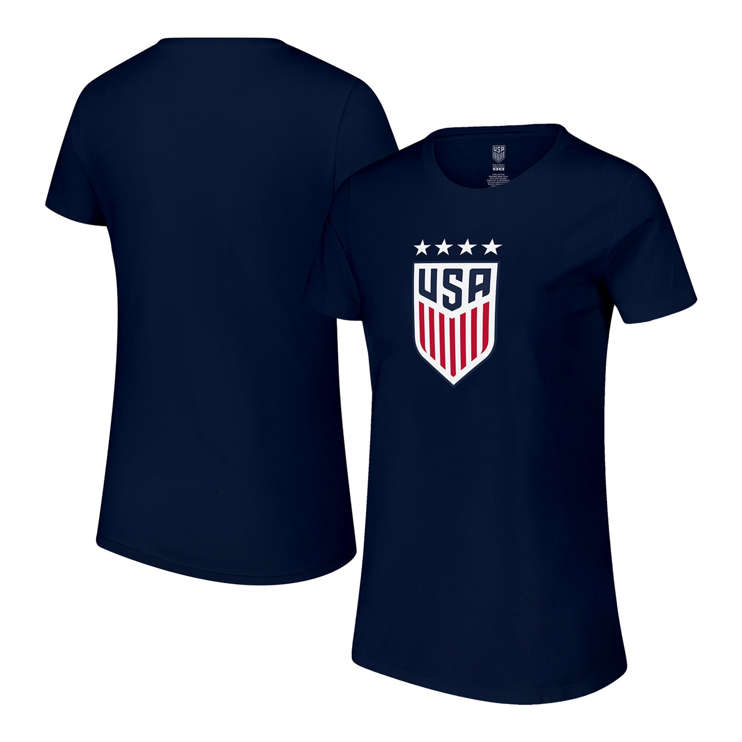 Ladie's Icon Sports USWNT Crest Navy T-Shirt