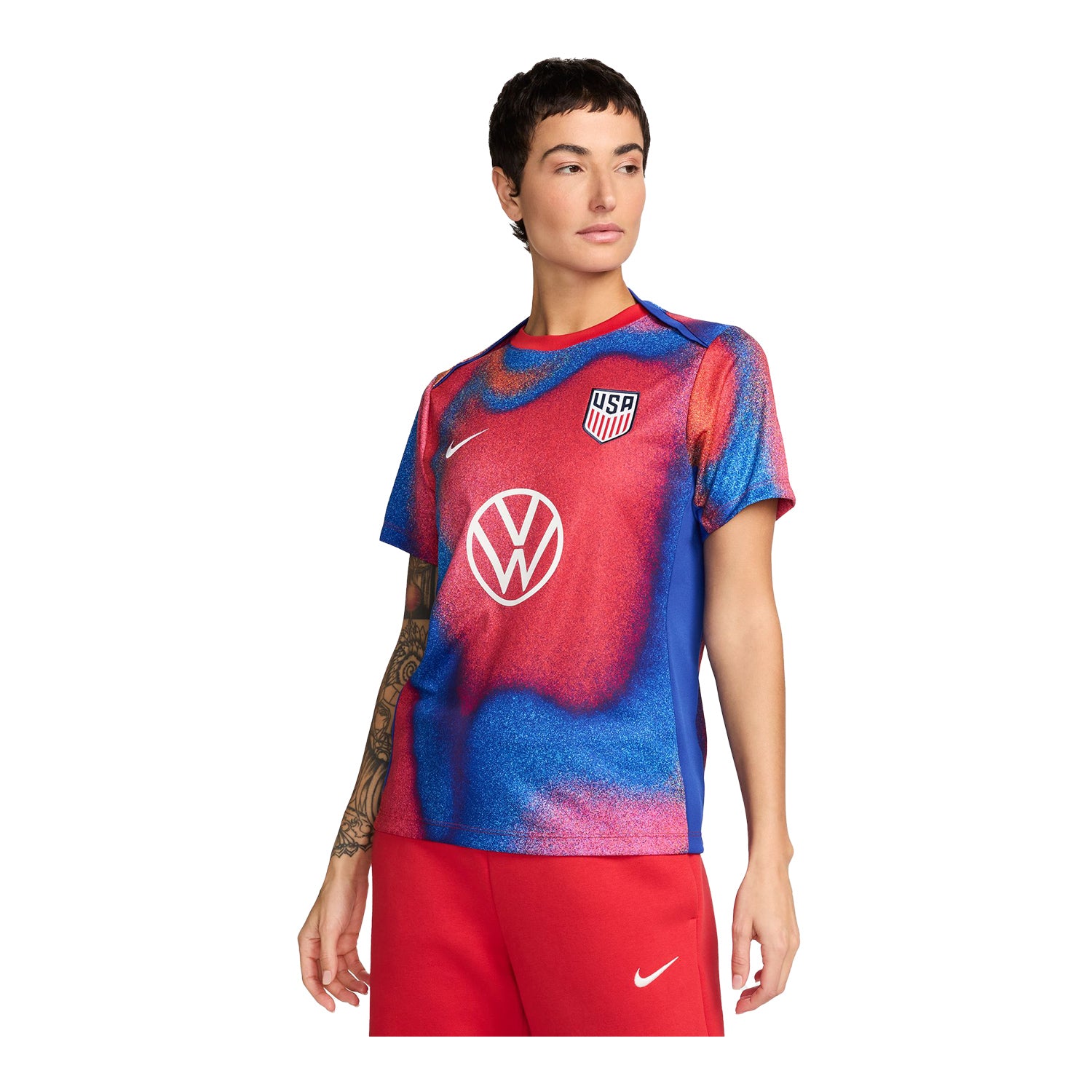 Women's Nike USA 2024 Pre-Match Top - Front View