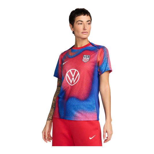 Women's Nike USA 2024 Pre-Match Top - Front View