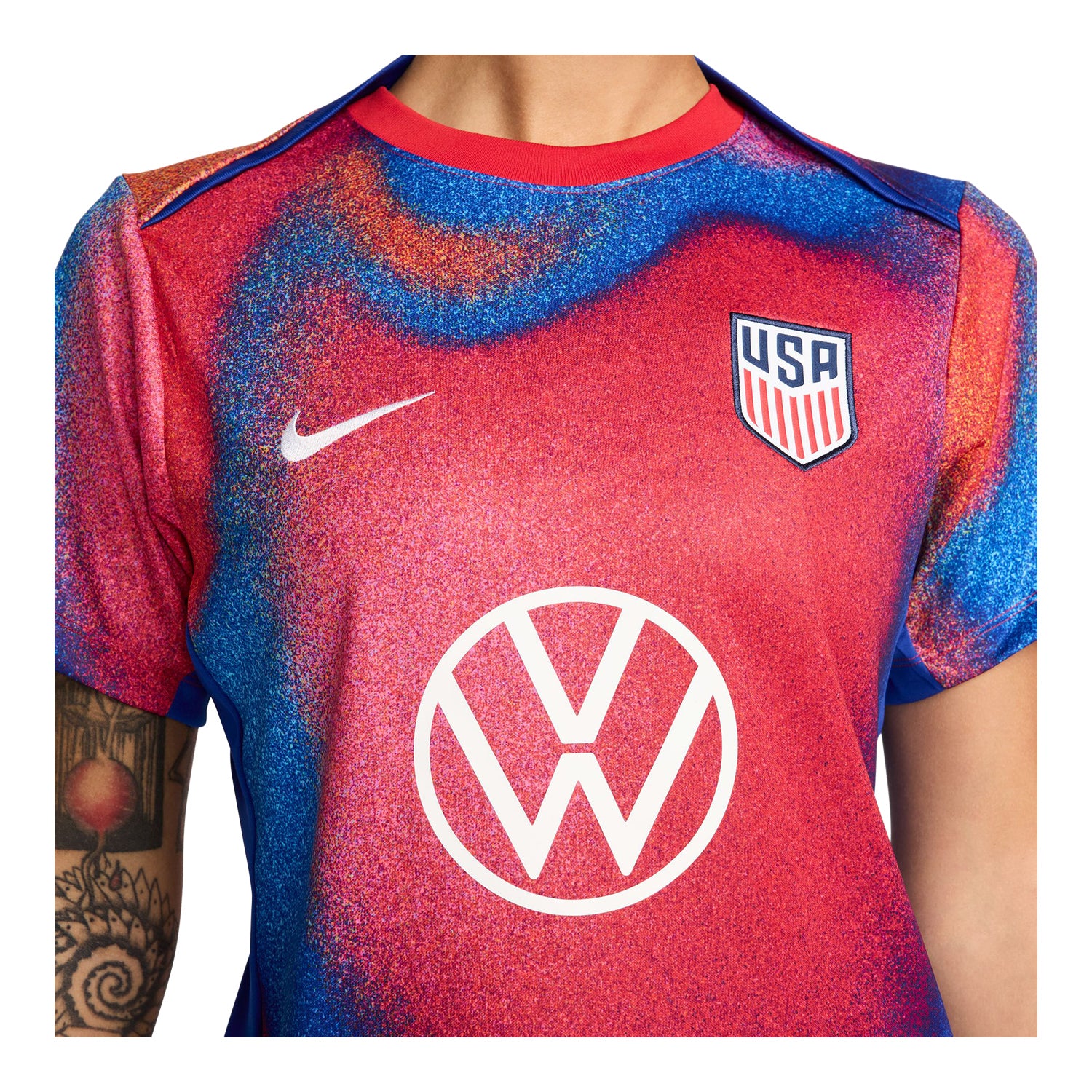 Women's Nike USA 2024 Pre-Match Top - Front Close-up