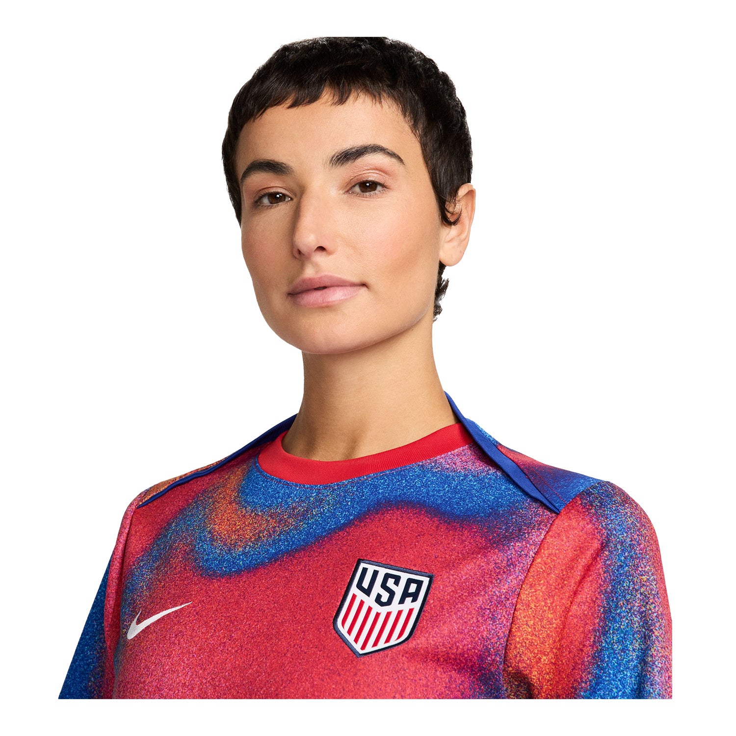 Women's Nike USA 2024 Pre-Match Top - Model View