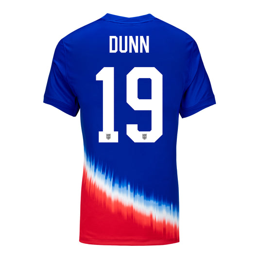 Women's Nike USWNT 2024 American Icon Away Dunn 19 Stadium Jersey