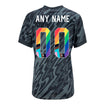Women's Nike USMNT 2024 Personalized Pride-Themed Stadium Short Sleeve Goalkeeper Jersey - Back View