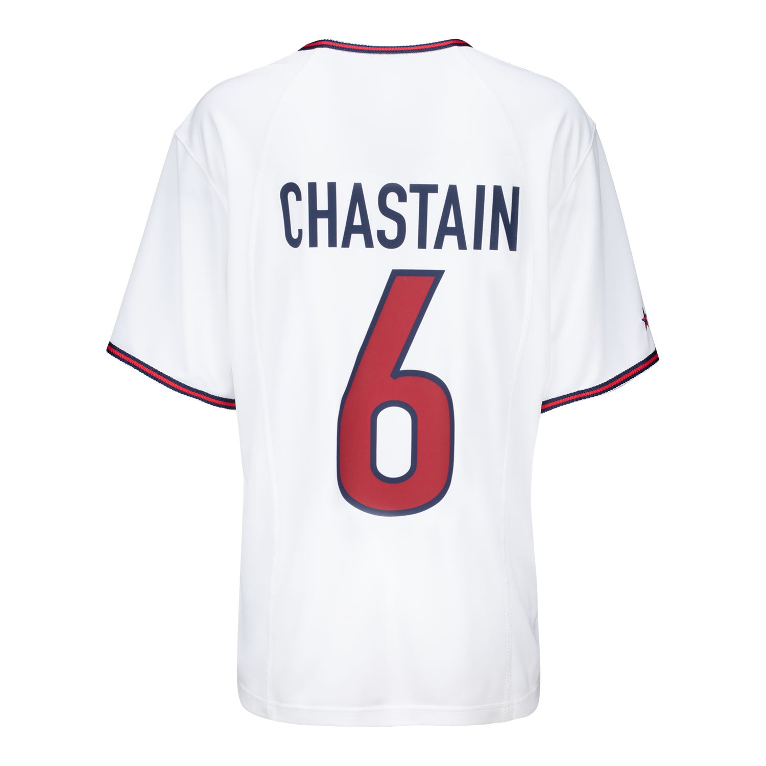 Women's Nike USWNT 1999 Chastain 6 Home White Stadium Jersey - Back View