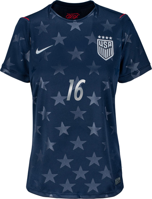 Women's Nike USWNT 2026 Rose Lavelle Away Stadium Jersey - Stars