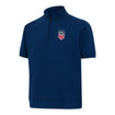 Men's Antigua USWNT Trophy 1/4 Navy Polo