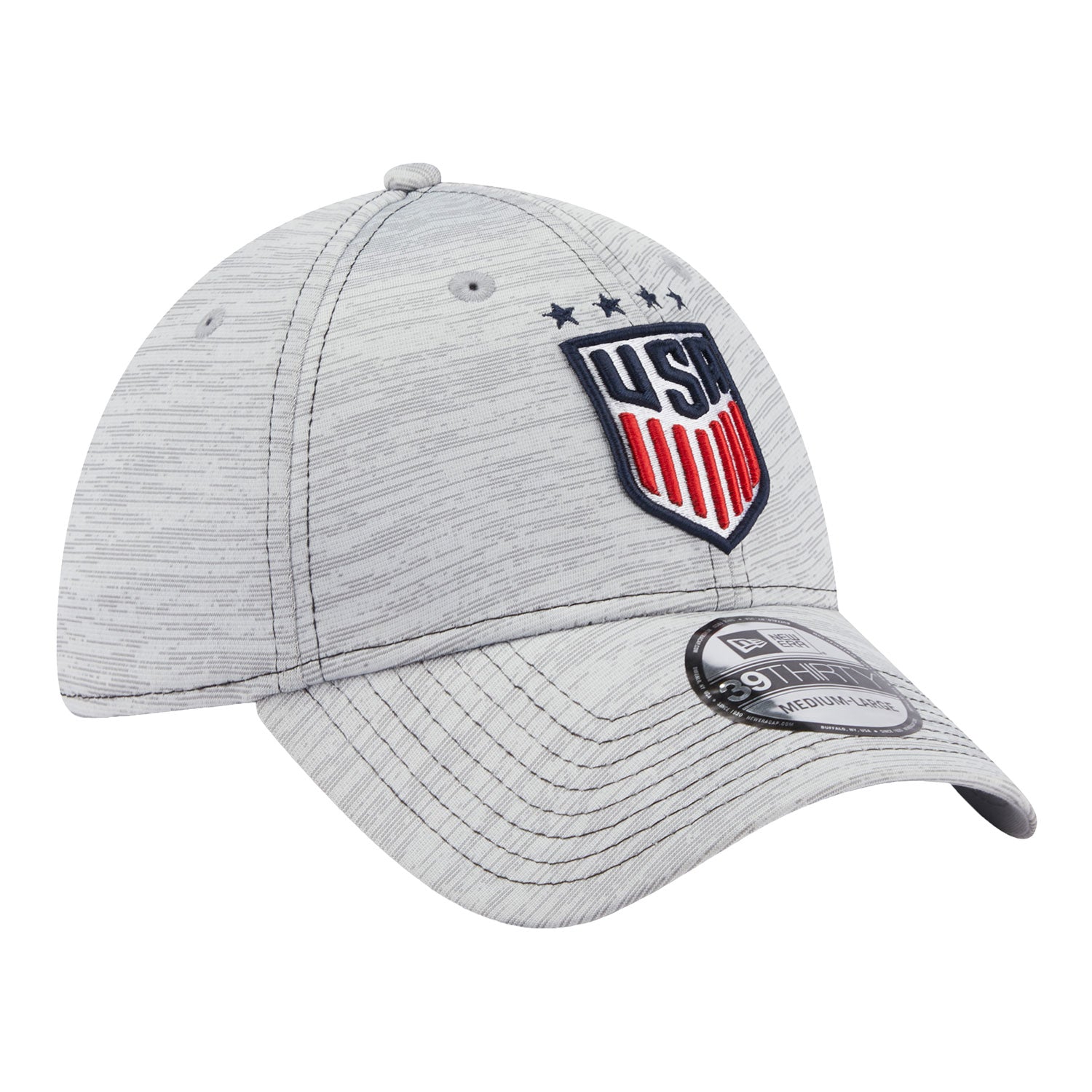 Men's New Era USWNT 39Thirty Speed Tech Hat - Side View