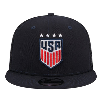 Unisex New Era 9Fifty USWNT Navy Trucker Hat
