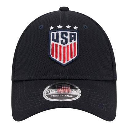 Unisex New Era 9Forty USWNT Navy Stretch Snap Hat