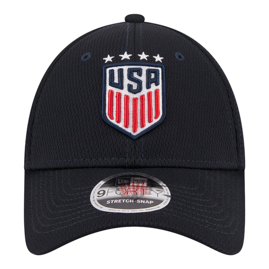 Unisex New Era 9Forty USWNT Navy Stretch Snap Hat