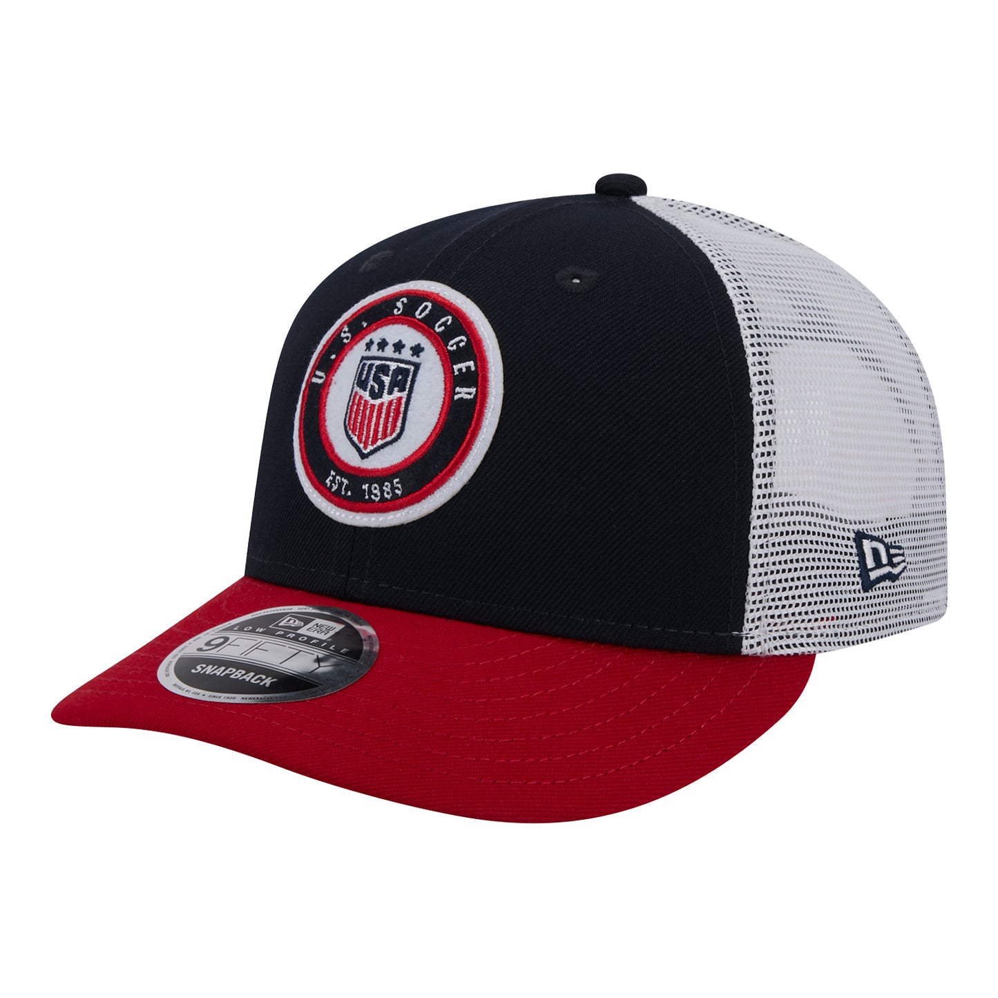 Adult New Era USWNT 9Fifty Throwback Navy Hat - Front View