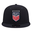 Adult New Era USWNT 9Fifty Classic Trucker Navy Hat - Front View