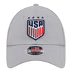 Adult New Era USWNT 9Forty Grey Hat - Front View
