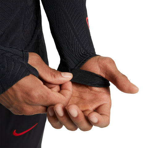 Men's Nike USWNT 2023 Strike Elite 1/4 Zip Black Drill Top - Sleeve View