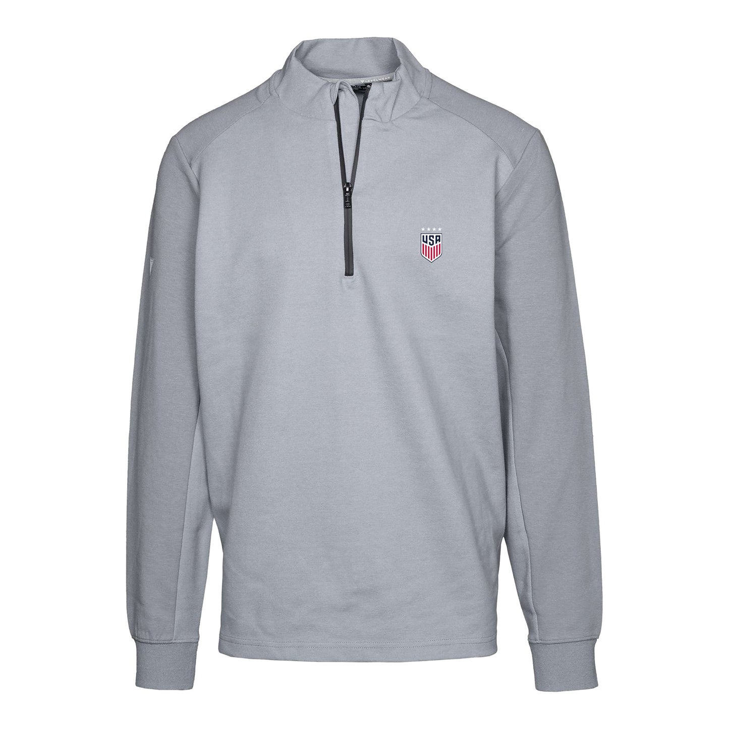 Men's Levelwear USWNT Galaxy Grey 1/4 Zip - Front View