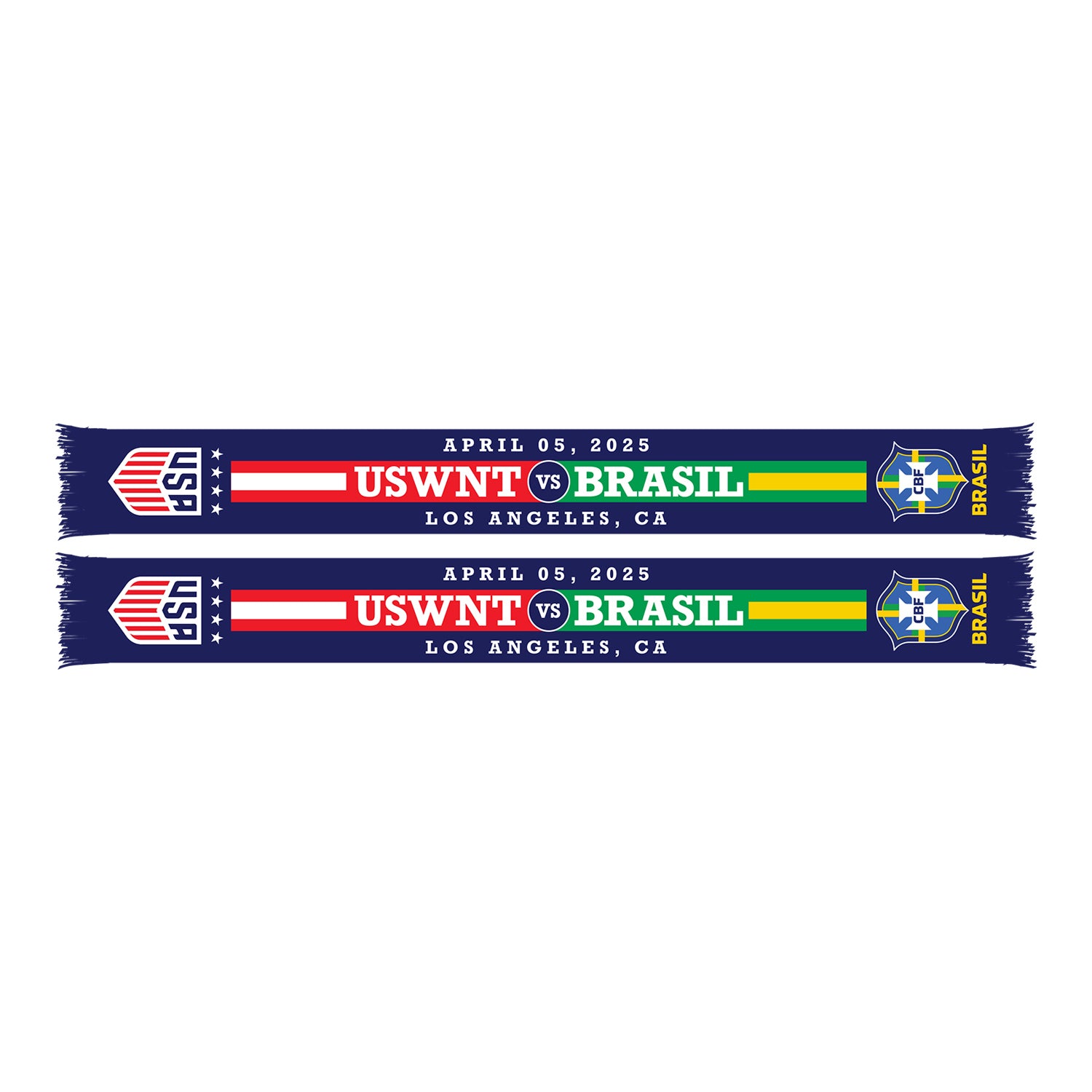 Ruffneck USWNT vs Brasil Los Angeles 2025 Match Up Scarf