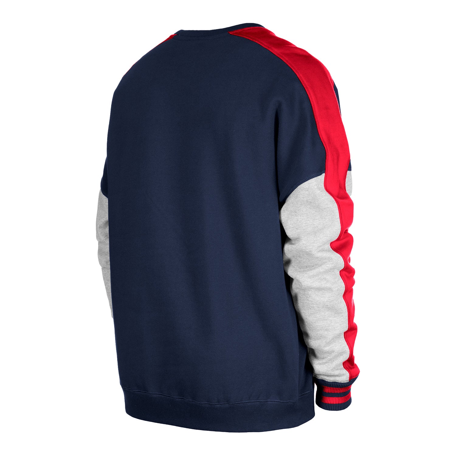 Men's New Era USWNT Navy Split Crewneck - Back Side View