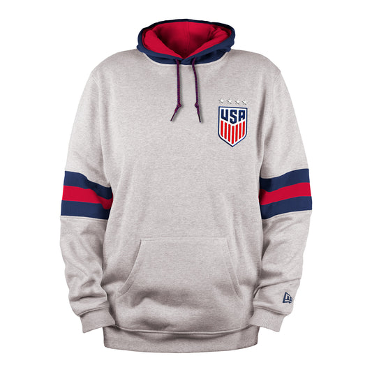 Men's New Era USWNT Grey Hoodie - Front View