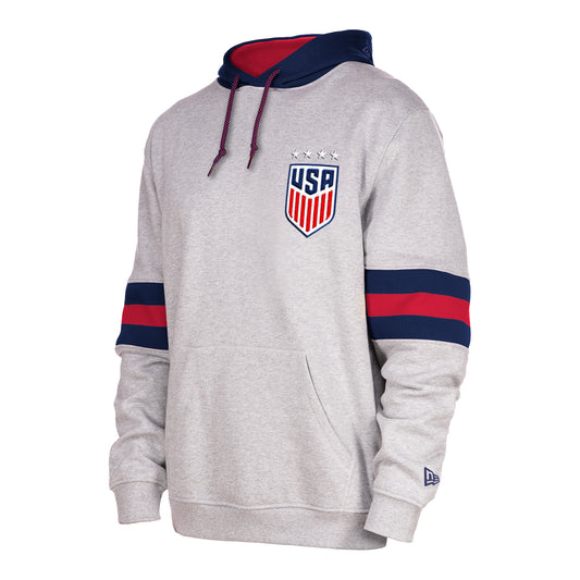 Men's New Era USWNT Grey Hoodie - Right Side View