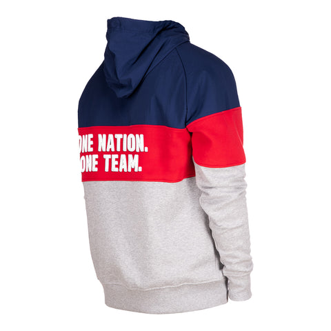 Men's New Era USWNT Tri-Color Hoodie - Back Side View
